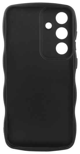 HappyCase Wavy Samsung Galaxy S25 Hoesje TPU Back Cover Zwart afbeelding 3