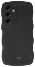 HappyCase Wavy Samsung Galaxy S25 Hoesje TPU Back Cover Zwart