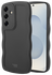 HappyCase Wavy Samsung Galaxy S25 Hoesje TPU Back Cover Zwart afbeelding 9
