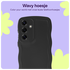 HappyCase Wavy Samsung Galaxy S25 Plus Hoesje TPU Back Cover Zwart afbeelding 3