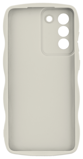 HappyCase Wavy Samsung Galaxy S25 Plus Hoesje TPU Back Cover Beige afbeelding 3