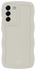 HappyCase Wavy Samsung Galaxy S25 Plus Hoesje TPU Back Cover Beige afbeelding 1
