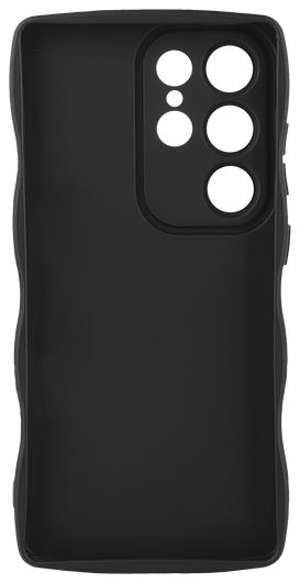 HappyCase Wavy Samsung Galaxy S25 Ultra Hoesje TPU Back Cover Zwart afbeelding 4