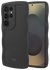 HappyCase Wavy Samsung Galaxy S25 Ultra Hoesje TPU Back Cover Zwart afbeelding 3