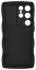 HappyCase Wavy Samsung Galaxy S25 Ultra Hoesje TPU Back Cover Zwart afbeelding 4