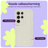 HappyCase Wavy Samsung Galaxy S25 Ultra Hoesje TPU Back Cover Beige afbeelding 3