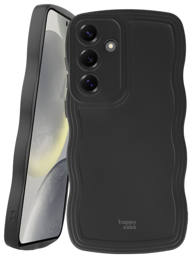 HappyCase Wavy Samsung Galaxy S24 Plus Hoesje TPU Back Cover Zwart afbeelding 11