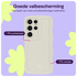 HappyCase Wavy Samsung Galaxy S24 Ultra Hoesje TPU Back Cover Beige afbeelding 3