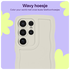 HappyCase Wavy Samsung Galaxy S24 Ultra Hoesje TPU Back Cover Beige afbeelding 4