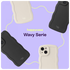 HappyCase Wavy Samsung Galaxy S24 Ultra Hoesje TPU Back Cover Beige afbeelding 6