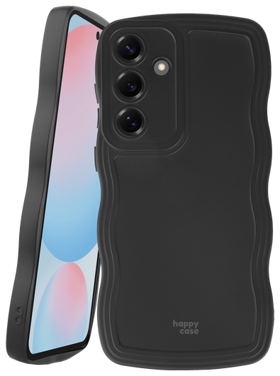HappyCase Wavy Samsung Galaxy S24 FE Hoesje TPU Back Cover Zwart afbeelding 11