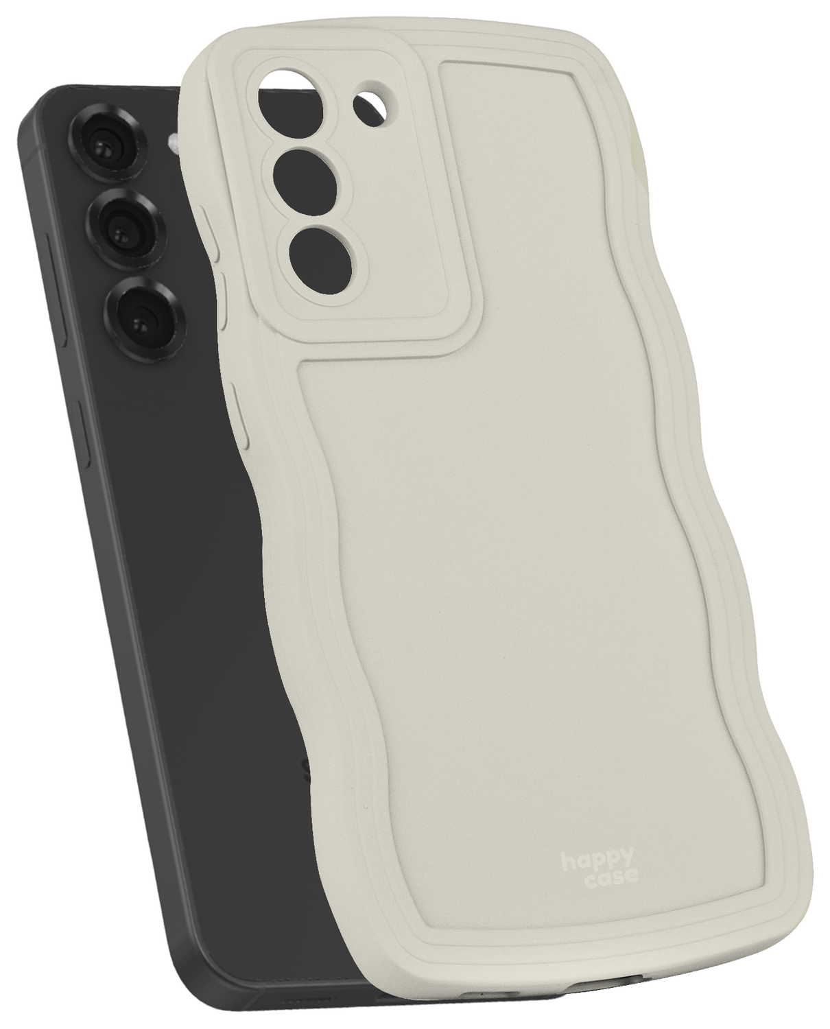 HappyCase Wavy Samsung Galaxy S24 FE Hoesje TPU Back Cover Beige afbeelding 8