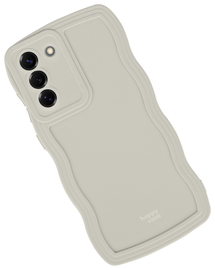 HappyCase Wavy Samsung Galaxy S24 FE Hoesje TPU Back Cover Beige afbeelding 12