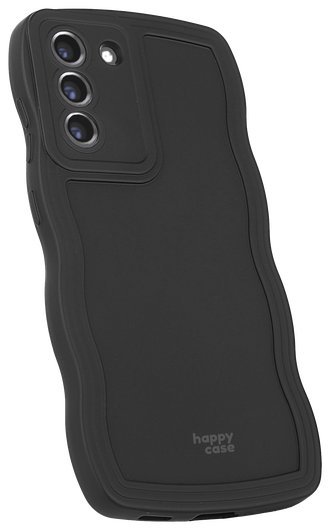 HappyCase Wavy Samsung Galaxy S21 FE Hoesje TPU Back Cover Zwart afbeelding 12