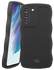 HappyCase Wavy Samsung Galaxy S21 FE Hoesje TPU Back Cover Zwart afbeelding 1