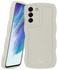 HappyCase Wavy Samsung Galaxy S21 FE Hoesje TPU Back Cover Beige