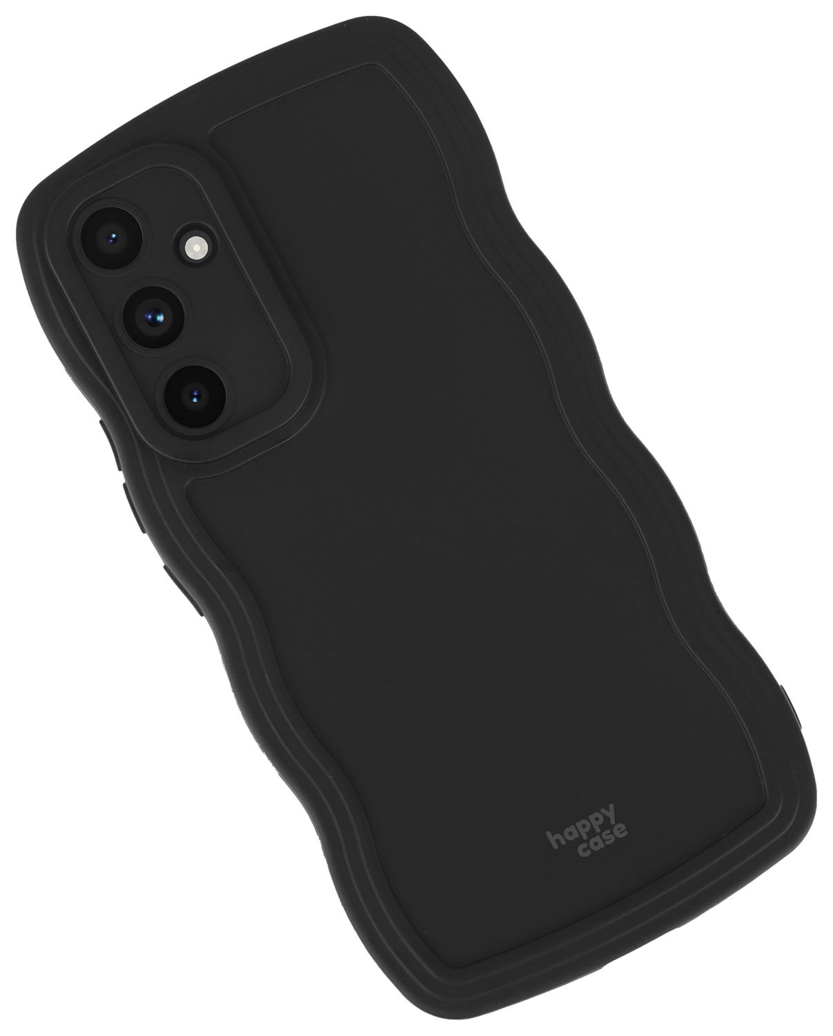 HappyCase Wavy Samsung Galaxy A54 Hoesje TPU Back Cover Zwart afbeelding 12