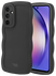 HappyCase Wavy Samsung Galaxy A54 Hoesje TPU Back Cover Zwart afbeelding 10