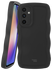 HappyCase Wavy Samsung Galaxy A54 Hoesje TPU Back Cover Zwart afbeelding 1