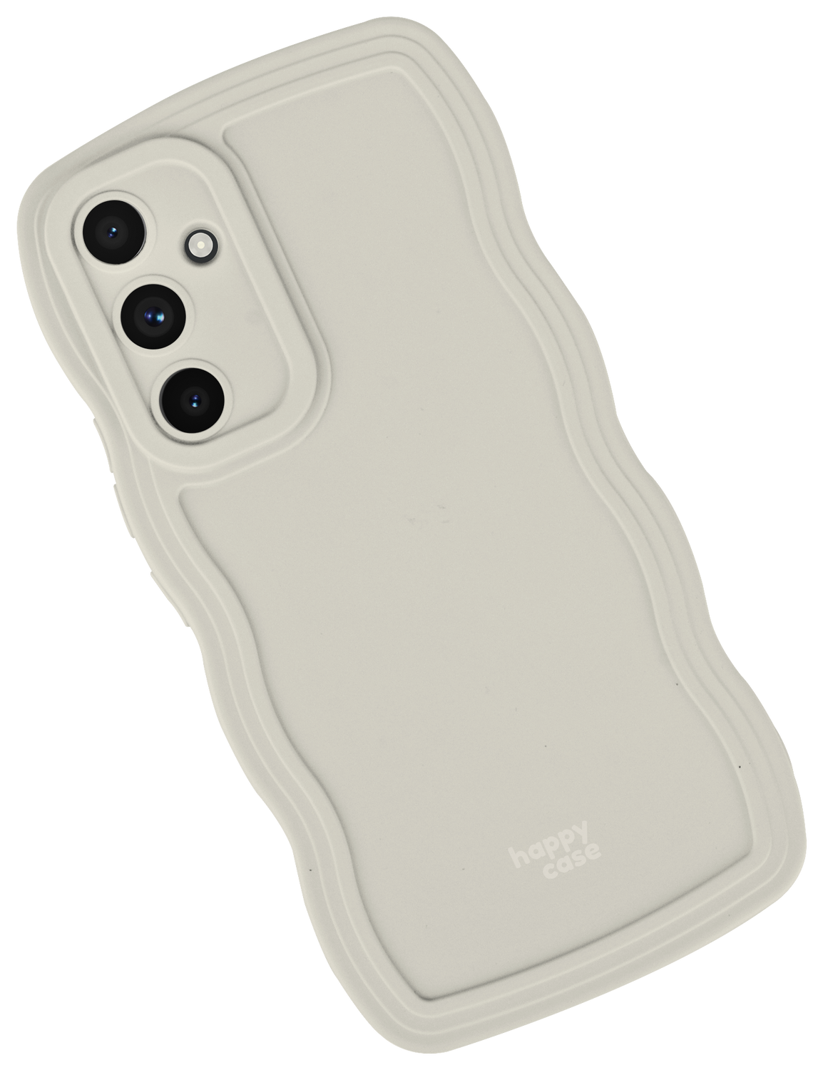 HappyCase Wavy Samsung Galaxy A54 Hoesje TPU Back Cover Beige afbeelding 12
