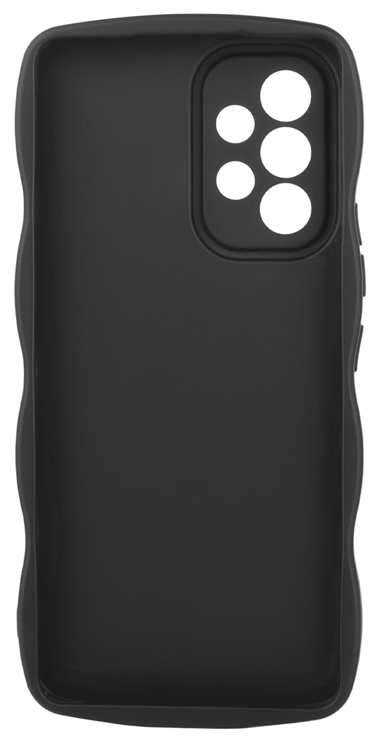HappyCase Wavy Samsung Galaxy A53 Hoesje TPU Back Cover Zwart afbeelding 4