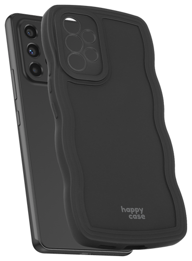 HappyCase Wavy Samsung Galaxy A53 Hoesje TPU Back Cover Zwart afbeelding 12