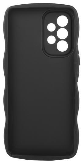 HappyCase Wavy Samsung Galaxy A53 Hoesje TPU Back Cover Zwart afbeelding 4
