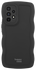 HappyCase Wavy Samsung Galaxy A53 Hoesje TPU Back Cover Zwart