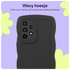 HappyCase Wavy Samsung Galaxy A53 Hoesje TPU Back Cover Zwart afbeelding 4