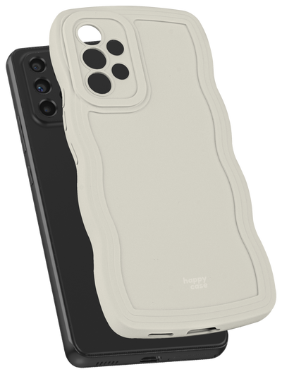 HappyCase Wavy Samsung Galaxy A53 Hoesje TPU Back Cover Beige afbeelding 8