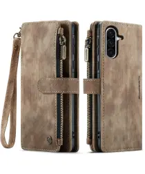 CaseMe C30 Samsung Galaxy A36 Hoesje Pasjeshouder Book Case Bruin afbeelding