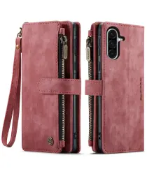 CaseMe C30 Samsung Galaxy A36 Hoesje Pasjeshouder Book Case Rood afbeelding