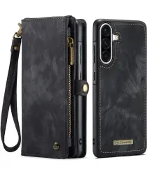 CaseMe 008 Samsung Galaxy A56 Hoesje 2-in-1 Book Case en Back Cover Zwart afbeelding