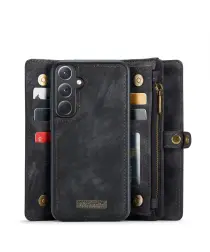 CaseMe 008 Samsung Galaxy A36 Hoesje 2-in-1 Book Case en Back Cover Zwart afbeelding