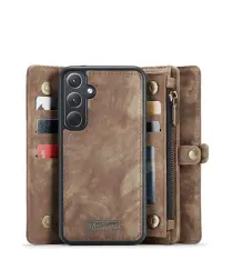CaseMe 008 Samsung Galaxy A36 Hoesje 2-in-1 Book Case en Back Cover Bruin afbeelding