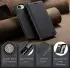 CaseMe 013 Apple iPhone 16e Hoesje Book Case met Standaard Zwart afbeelding 5