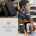 CaseMe 013 Apple iPhone 16e Hoesje Book Case met Standaard Zwart afbeelding 7