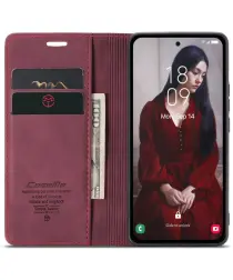 CaseMe 013 Samsung Galaxy A36 Hoesje Book Case met Standaard Rood afbeelding