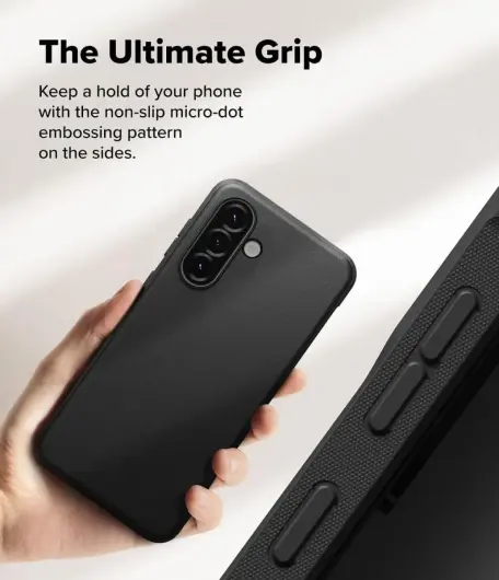 Ringke Onyx Samsung Galaxy A56 / A36 Hoesje Flexibel TPU Back Cover Zwart afbeelding 7
