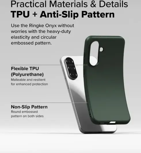 Ringke Onyx Samsung Galaxy A56 / A36 Hoesje Flexibel TPU Back Cover Groen afbeelding 6