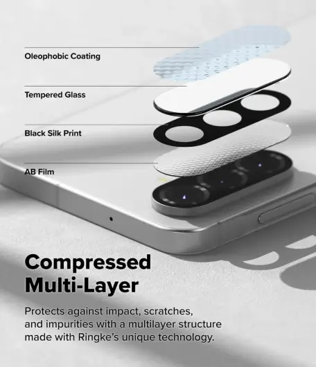 Ringke Full Cover Glass Samsung Galaxy A56 Camera Protector Glas (2-Pack) afbeelding 4