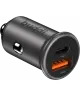 Buddi Power 45W Autolader USB-A + C Poort met Snelladen Duo Pack Grijs