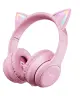 HappyCase Popz Draadloze Kinderkoptelefoon Kattenoortjes 2-Pack Roze