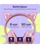 HappyCase Popz Draadloze Kinderkoptelefoon Kattenoortjes 2-Pack Roze