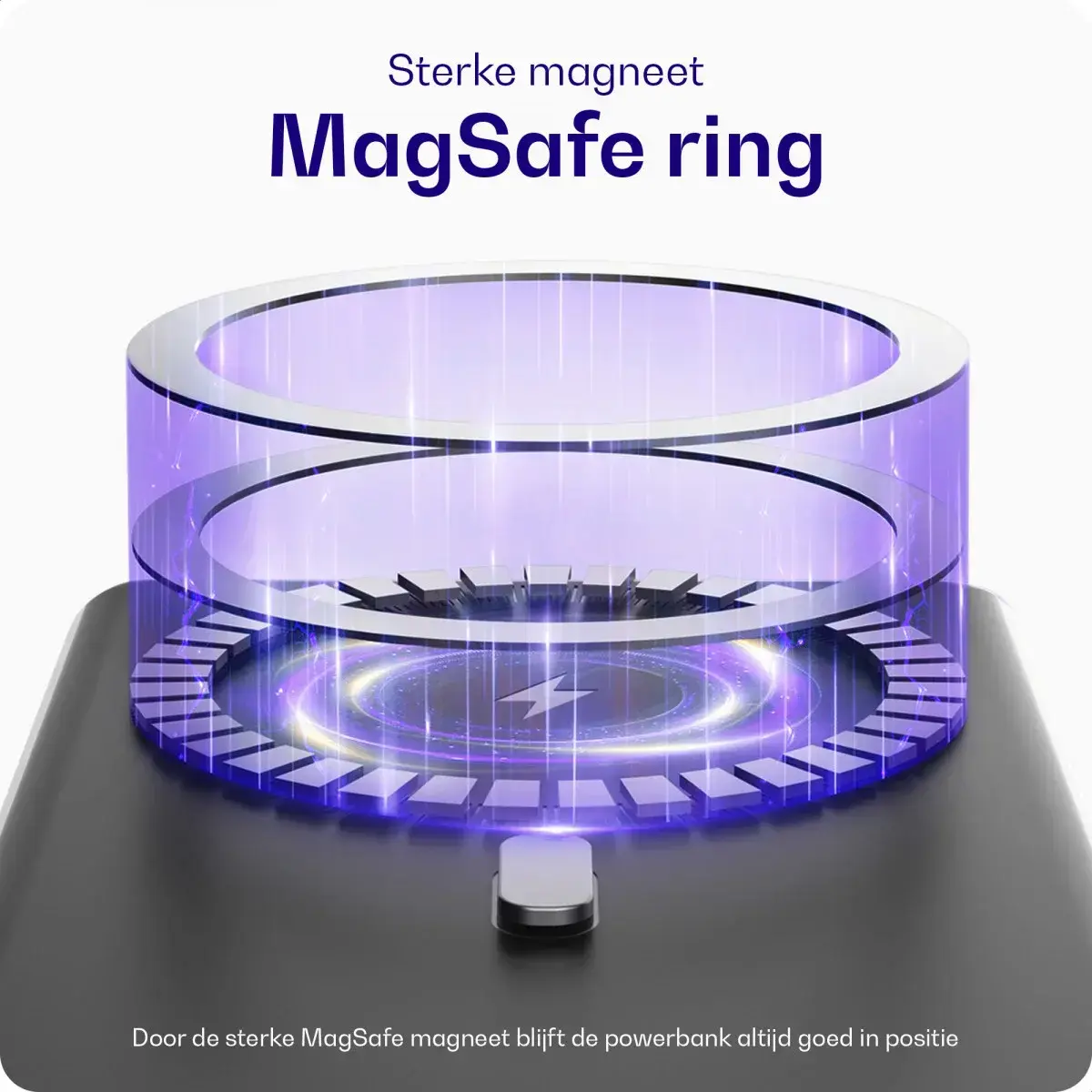 Buddi Connect 10.000 mAh MagSafe Powerbank Duo Pack Zwart 20W afbeelding 5