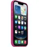 Origineel Apple iPhone 16e Hoesje MagSafe Silicone Case Fuchsia