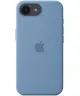 Origineel Apple iPhone 16e Hoesje MagSafe Silicone Case Blauw