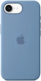 Origineel Apple iPhone 16e Hoesje MagSafe Silicone Case Blauw