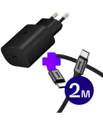 Originele Samsung 25W Power Adapter met Buddi Flex USB-C Kabel 2 Meter afbeelding