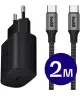 Originele Samsung 25W Power Adapter met Buddi Flex USB-C Kabel 2 Meter